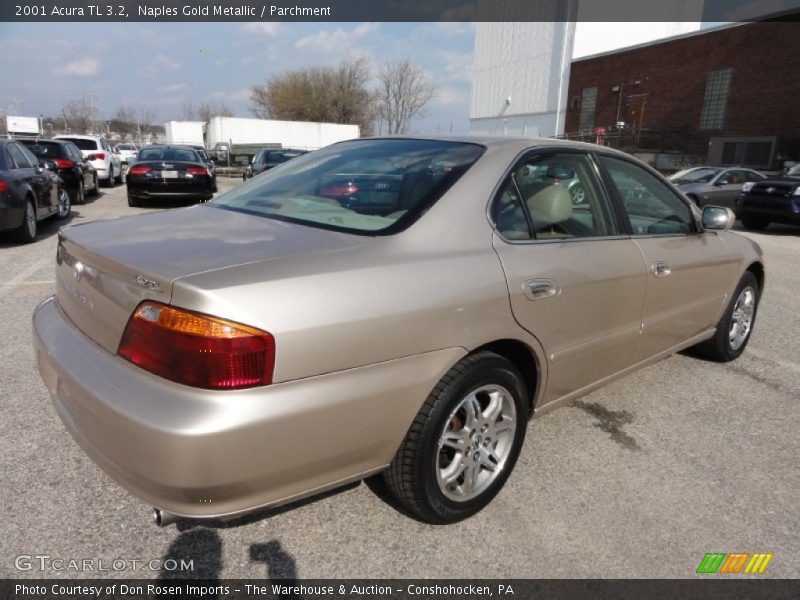 Naples Gold Metallic / Parchment 2001 Acura TL 3.2