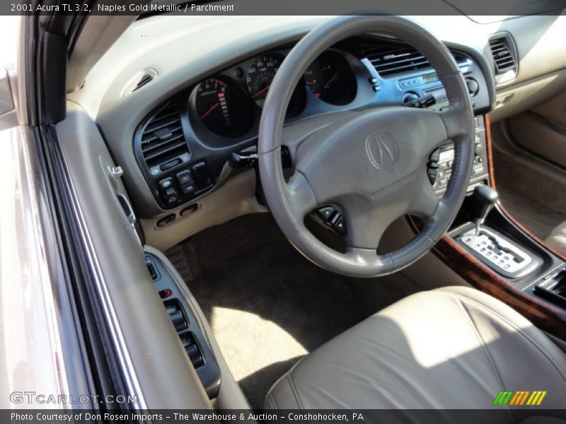 Naples Gold Metallic / Parchment 2001 Acura TL 3.2