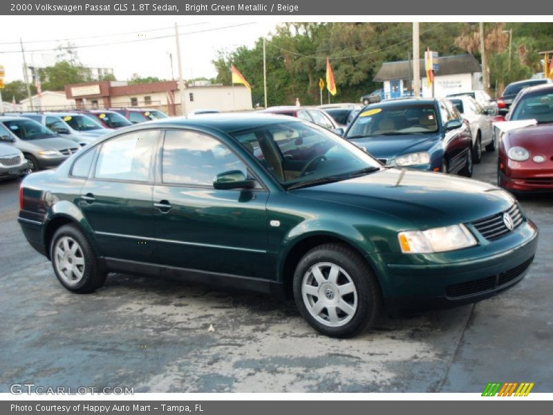 Bright Green Metallic / Beige 2000 Volkswagen Passat GLS 1.8T Sedan
