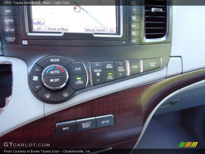 Black / Light Gray 2012 Toyota Sienna XLE