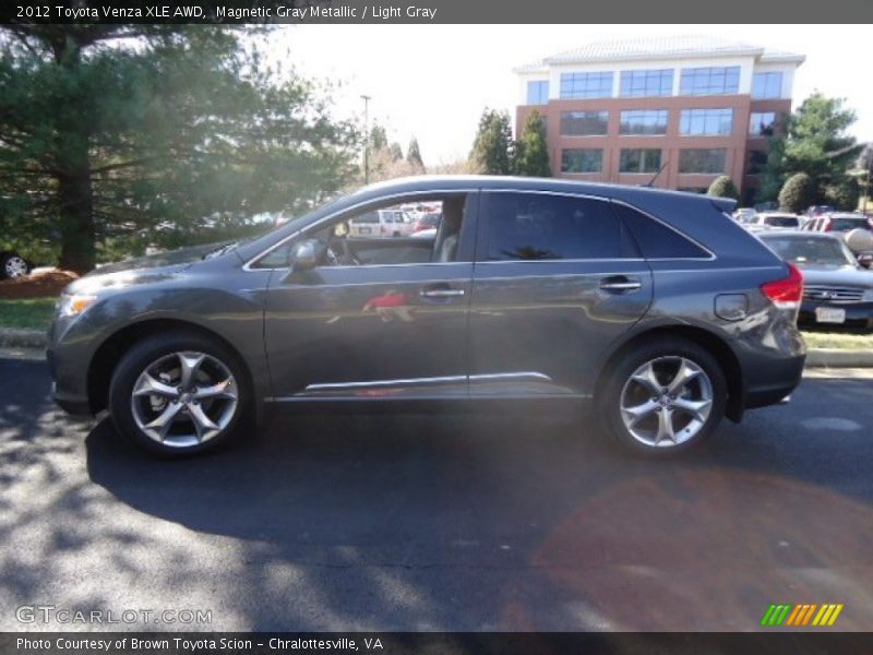 Magnetic Gray Metallic / Light Gray 2012 Toyota Venza XLE AWD