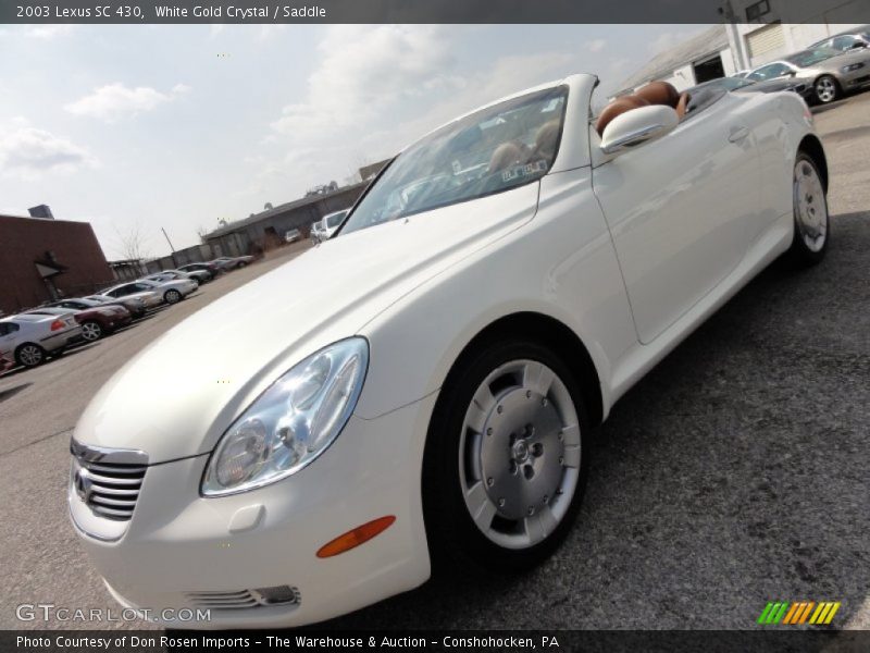 White Gold Crystal / Saddle 2003 Lexus SC 430