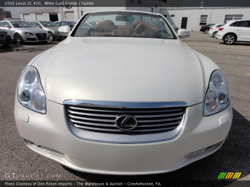 White Gold Crystal / Saddle 2003 Lexus SC 430