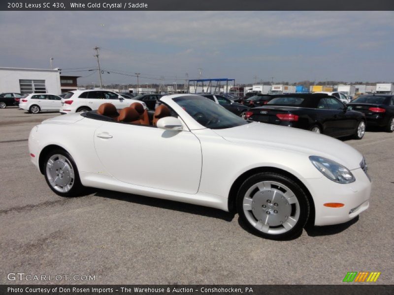 White Gold Crystal / Saddle 2003 Lexus SC 430