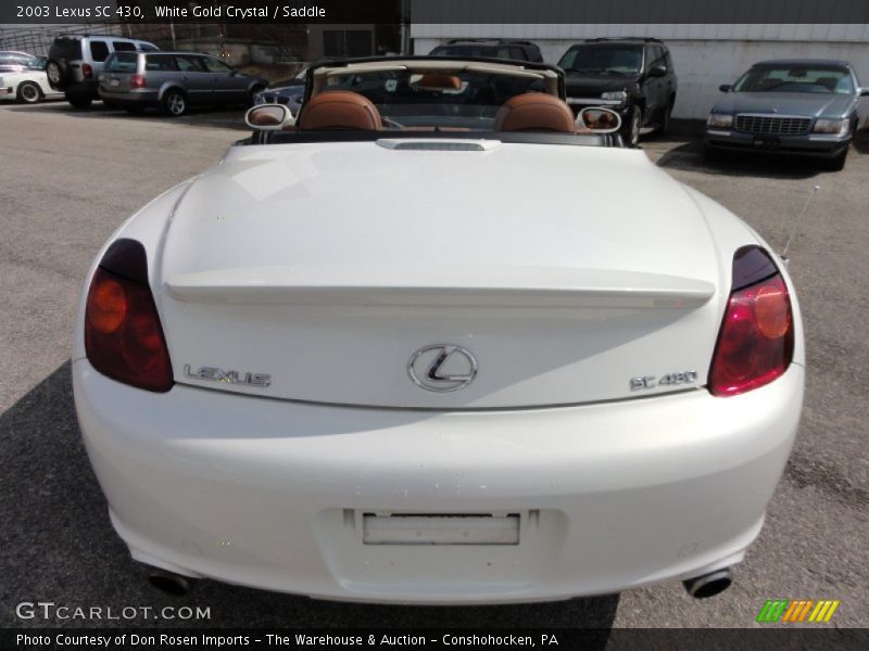 White Gold Crystal / Saddle 2003 Lexus SC 430