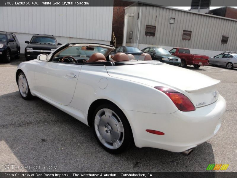 White Gold Crystal / Saddle 2003 Lexus SC 430