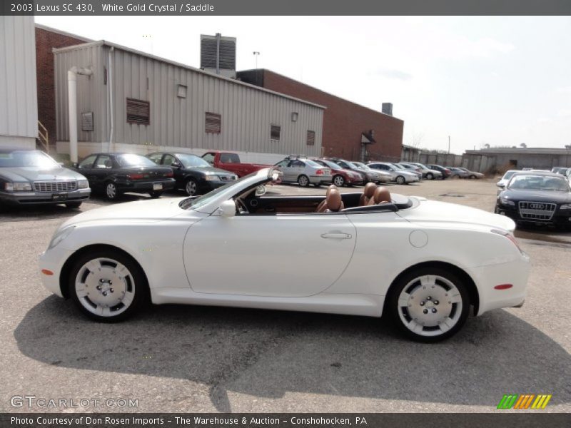 White Gold Crystal / Saddle 2003 Lexus SC 430