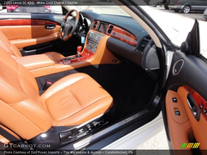 White Gold Crystal / Saddle 2003 Lexus SC 430
