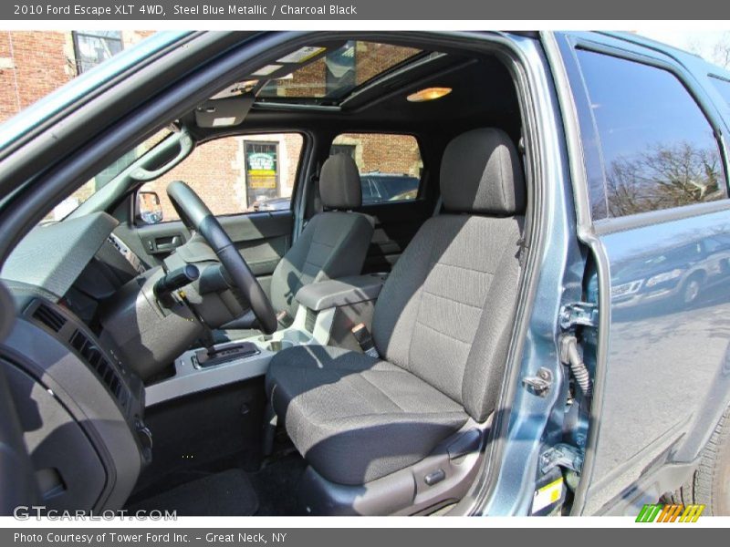 Steel Blue Metallic / Charcoal Black 2010 Ford Escape XLT 4WD