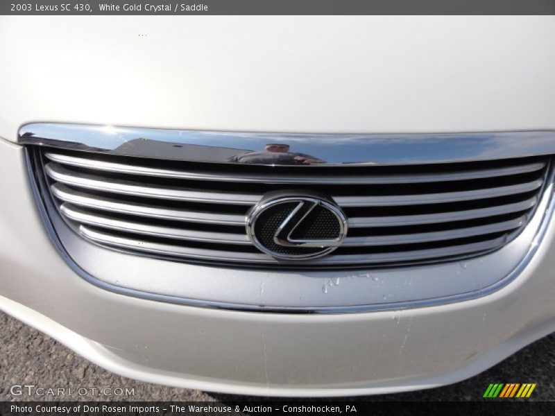 White Gold Crystal / Saddle 2003 Lexus SC 430