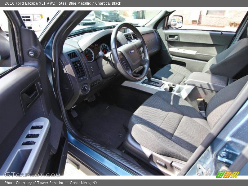 Steel Blue Metallic / Charcoal Black 2010 Ford Escape XLT 4WD