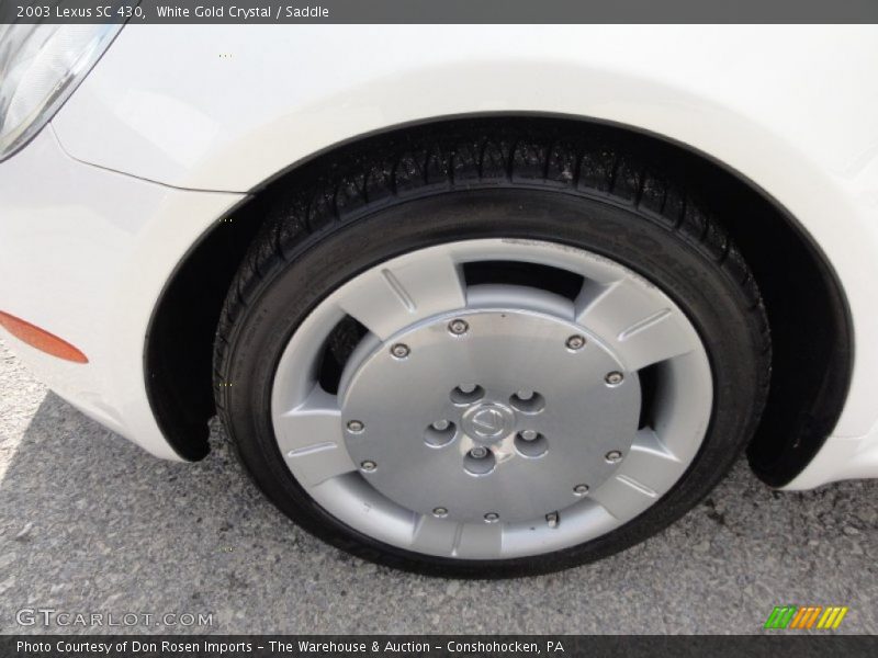 White Gold Crystal / Saddle 2003 Lexus SC 430