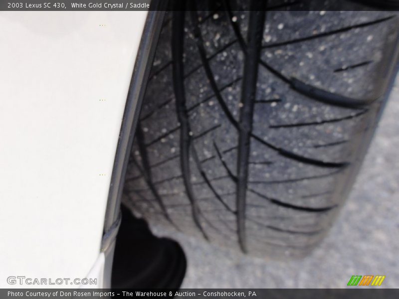 White Gold Crystal / Saddle 2003 Lexus SC 430