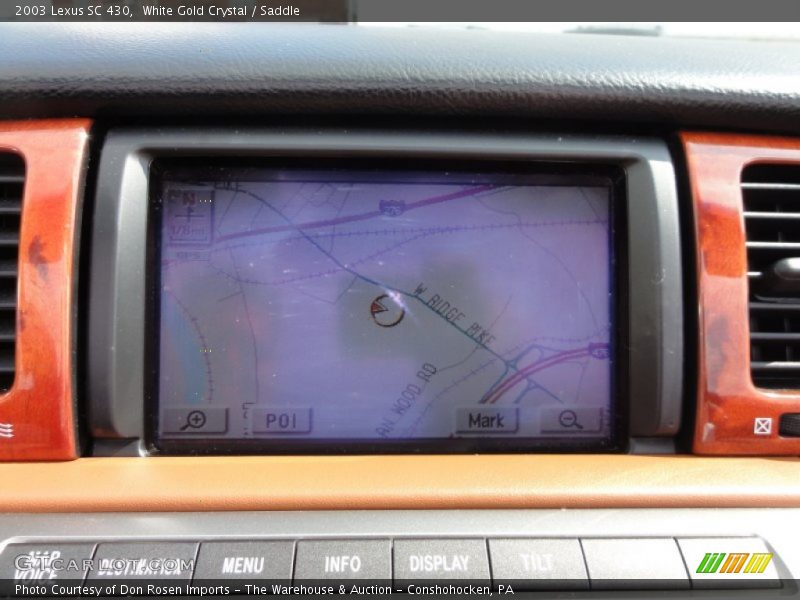 Navigation of 2003 SC 430