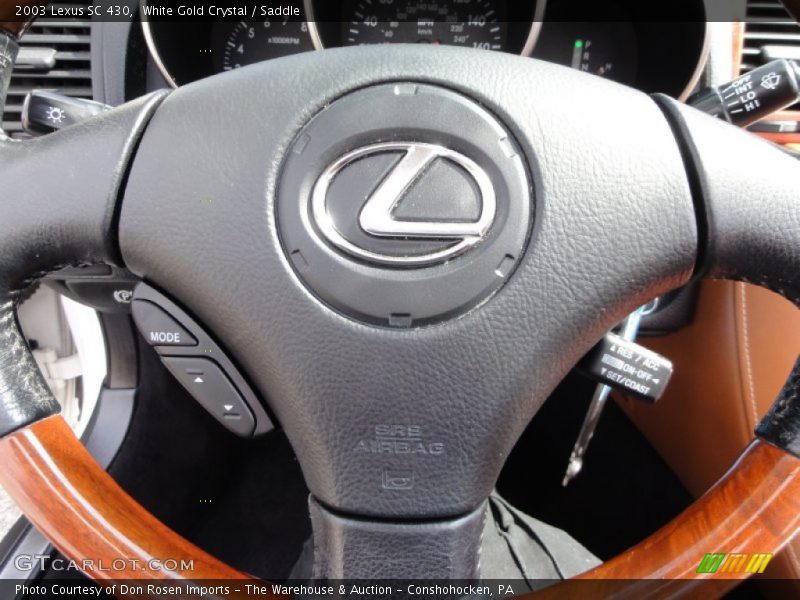 White Gold Crystal / Saddle 2003 Lexus SC 430