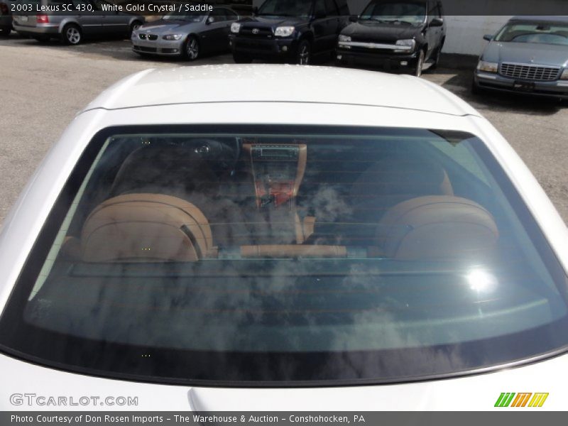 White Gold Crystal / Saddle 2003 Lexus SC 430