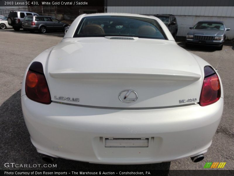 White Gold Crystal / Saddle 2003 Lexus SC 430