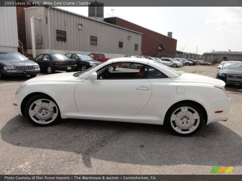 White Gold Crystal / Saddle 2003 Lexus SC 430