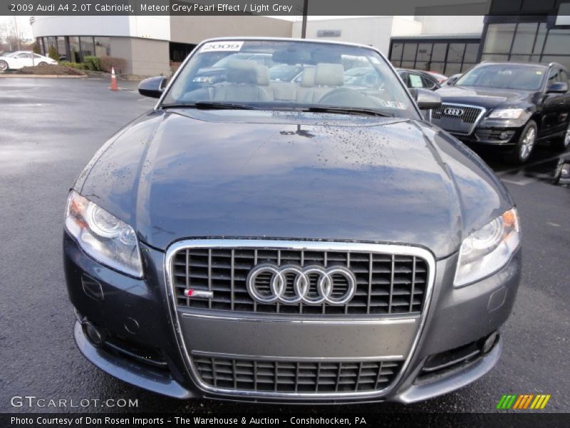 Meteor Grey Pearl Effect / Light Grey 2009 Audi A4 2.0T Cabriolet