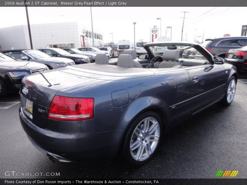 Meteor Grey Pearl Effect / Light Grey 2009 Audi A4 2.0T Cabriolet