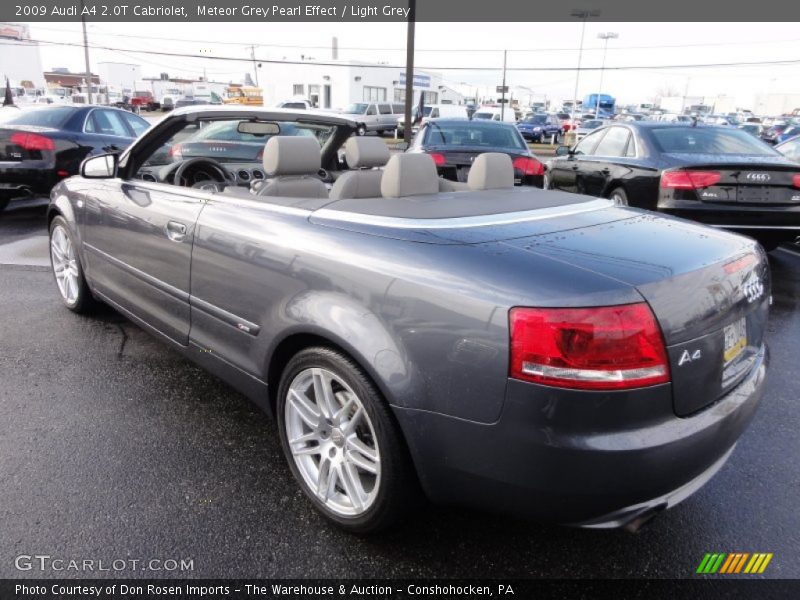 Meteor Grey Pearl Effect / Light Grey 2009 Audi A4 2.0T Cabriolet