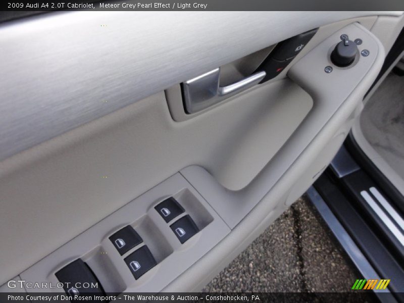 Meteor Grey Pearl Effect / Light Grey 2009 Audi A4 2.0T Cabriolet