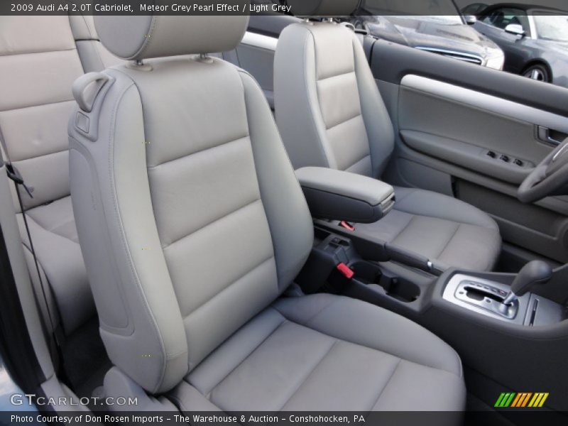 Meteor Grey Pearl Effect / Light Grey 2009 Audi A4 2.0T Cabriolet
