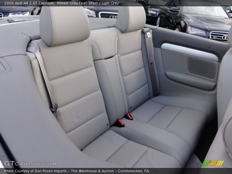 Meteor Grey Pearl Effect / Light Grey 2009 Audi A4 2.0T Cabriolet