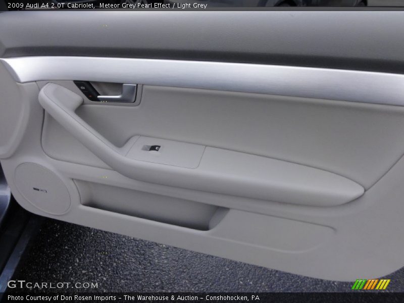 Meteor Grey Pearl Effect / Light Grey 2009 Audi A4 2.0T Cabriolet