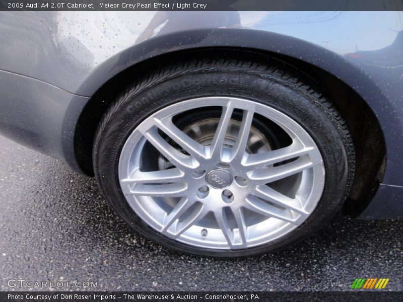 Meteor Grey Pearl Effect / Light Grey 2009 Audi A4 2.0T Cabriolet