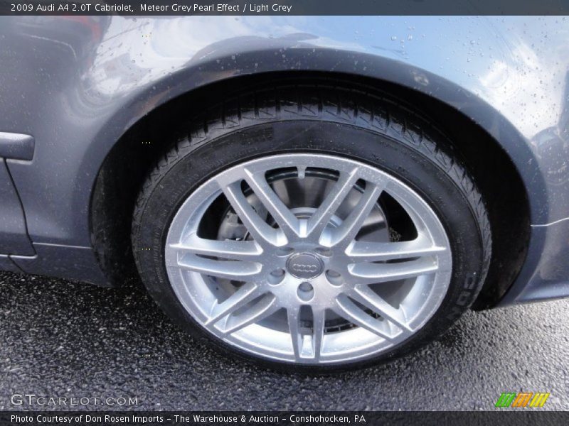 Meteor Grey Pearl Effect / Light Grey 2009 Audi A4 2.0T Cabriolet