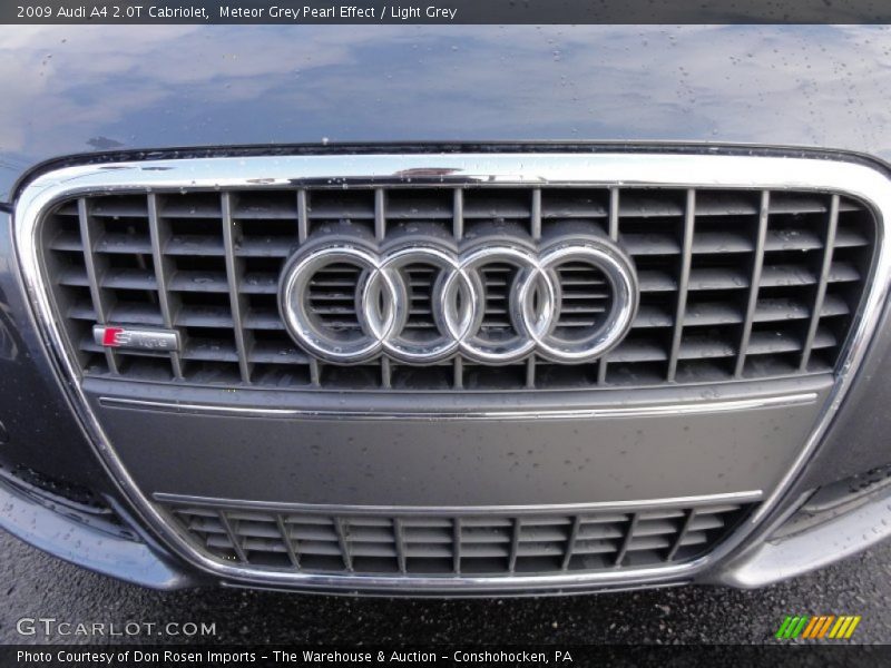 Meteor Grey Pearl Effect / Light Grey 2009 Audi A4 2.0T Cabriolet