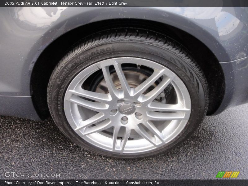 Meteor Grey Pearl Effect / Light Grey 2009 Audi A4 2.0T Cabriolet
