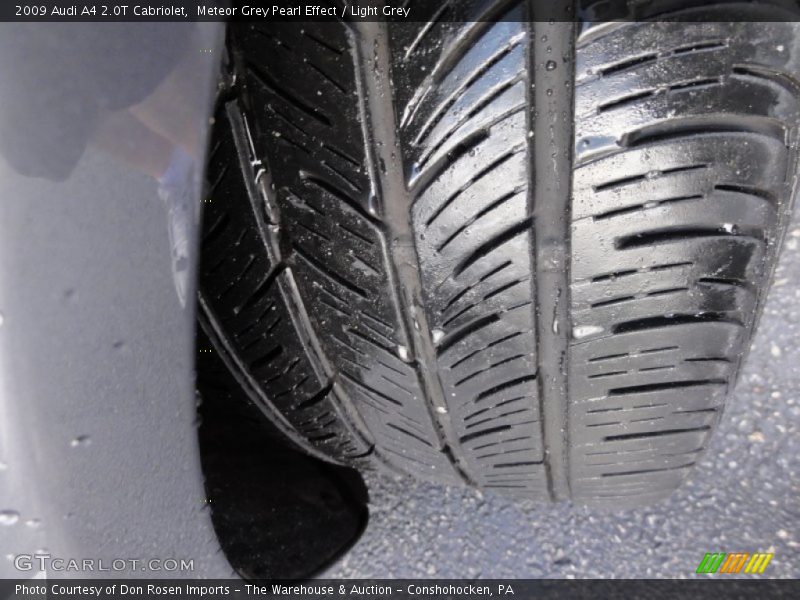Meteor Grey Pearl Effect / Light Grey 2009 Audi A4 2.0T Cabriolet