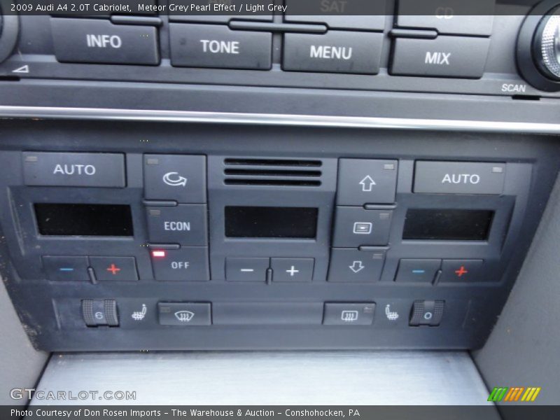 Meteor Grey Pearl Effect / Light Grey 2009 Audi A4 2.0T Cabriolet