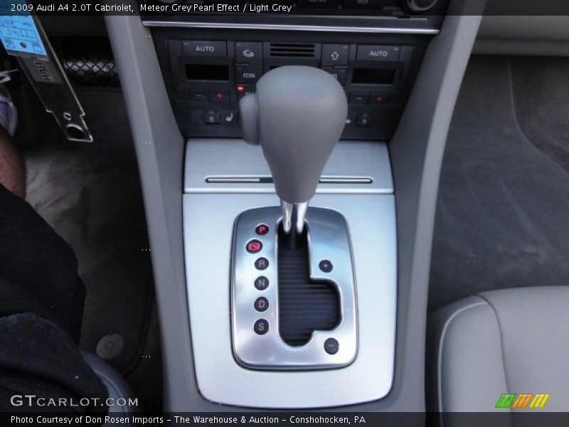 Meteor Grey Pearl Effect / Light Grey 2009 Audi A4 2.0T Cabriolet