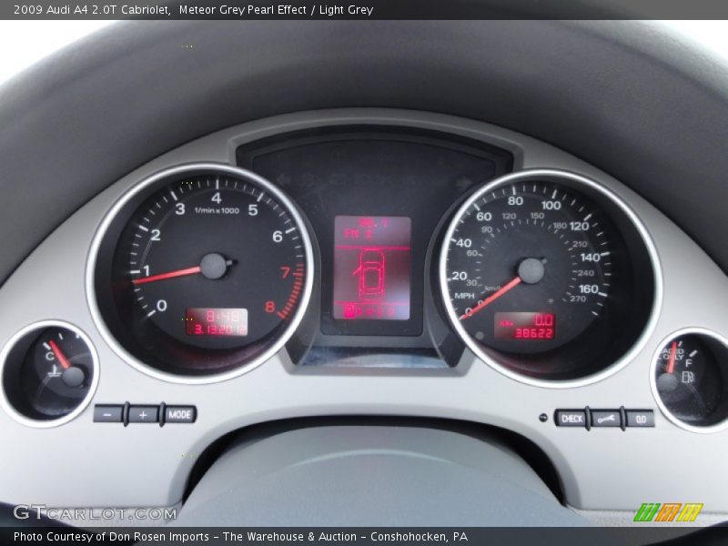 Meteor Grey Pearl Effect / Light Grey 2009 Audi A4 2.0T Cabriolet