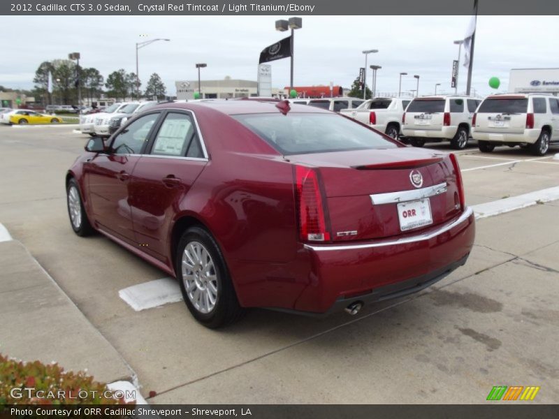 Crystal Red Tintcoat / Light Titanium/Ebony 2012 Cadillac CTS 3.0 Sedan