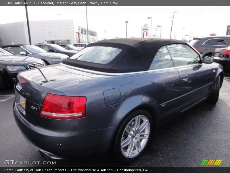 Meteor Grey Pearl Effect / Light Grey 2009 Audi A4 2.0T Cabriolet
