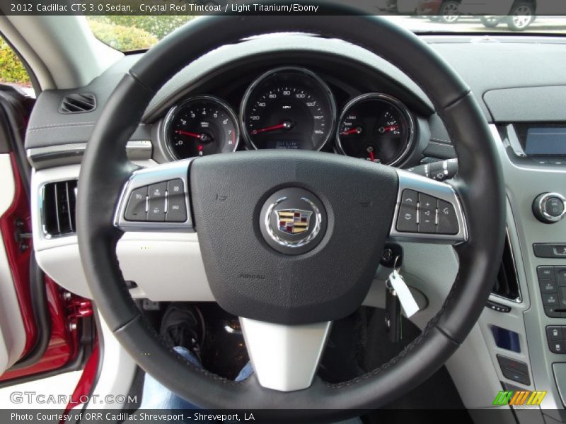 Crystal Red Tintcoat / Light Titanium/Ebony 2012 Cadillac CTS 3.0 Sedan