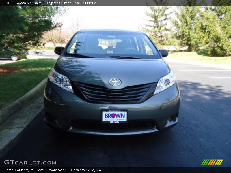 Cypress Green Pearl / Bisque 2012 Toyota Sienna V6