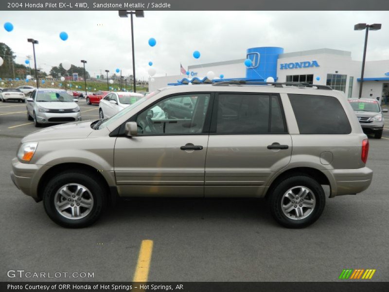 Sandstone Metallic / Saddle 2004 Honda Pilot EX-L 4WD