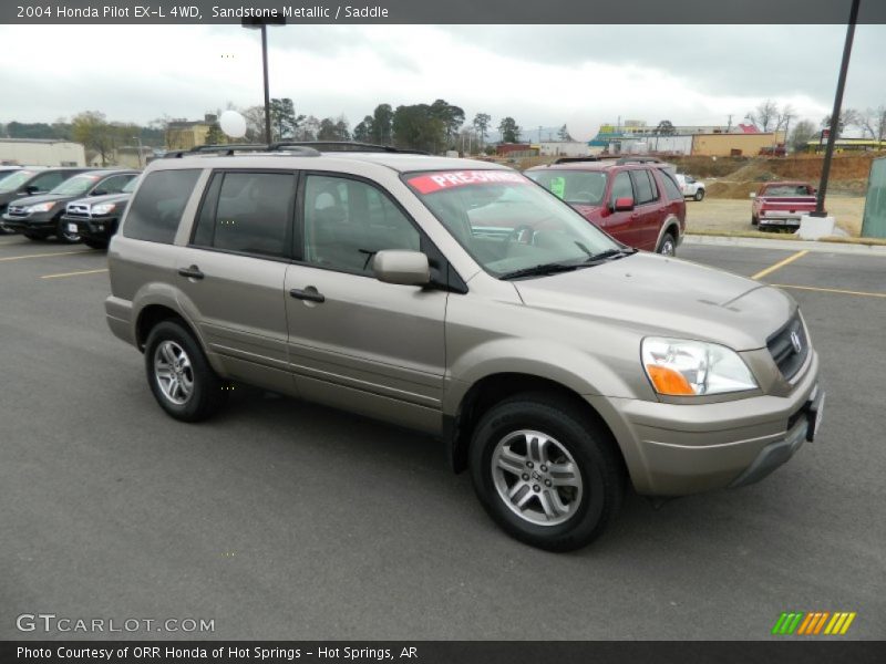 Sandstone Metallic / Saddle 2004 Honda Pilot EX-L 4WD