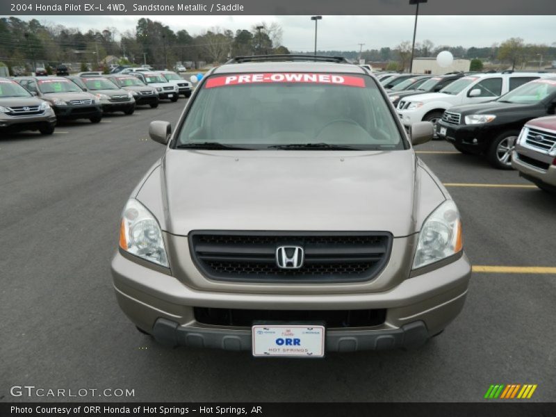 Sandstone Metallic / Saddle 2004 Honda Pilot EX-L 4WD