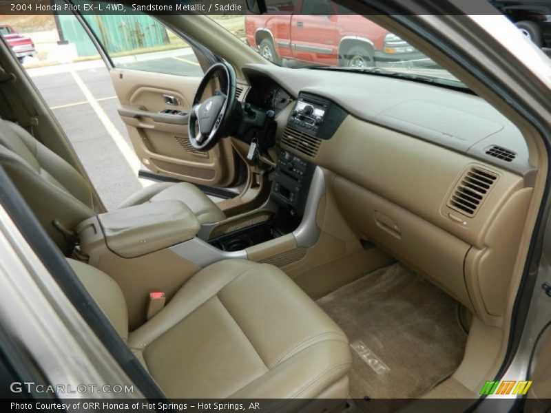 Sandstone Metallic / Saddle 2004 Honda Pilot EX-L 4WD
