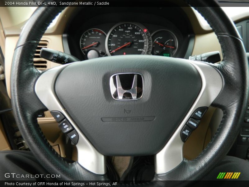 Sandstone Metallic / Saddle 2004 Honda Pilot EX-L 4WD