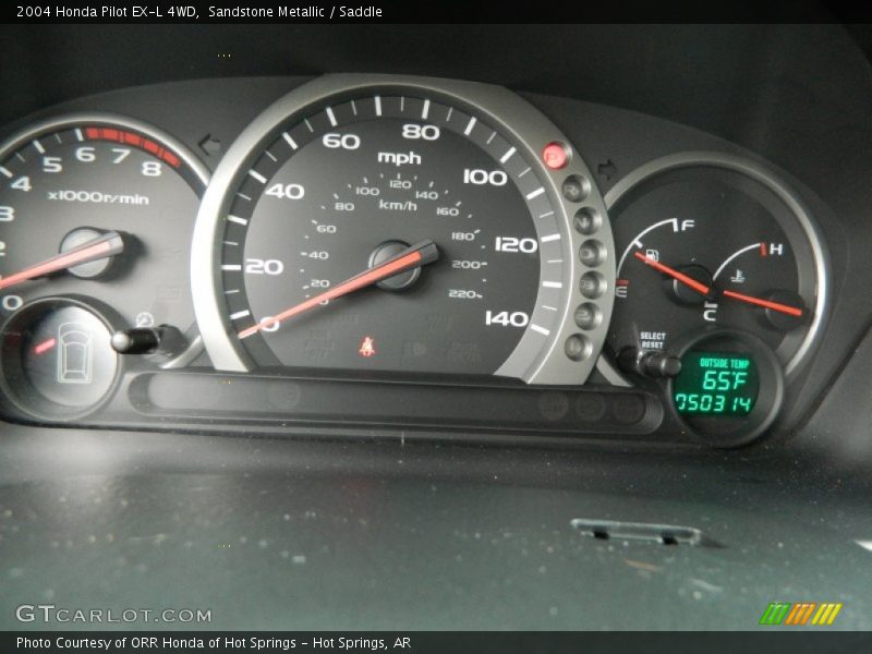 Sandstone Metallic / Saddle 2004 Honda Pilot EX-L 4WD