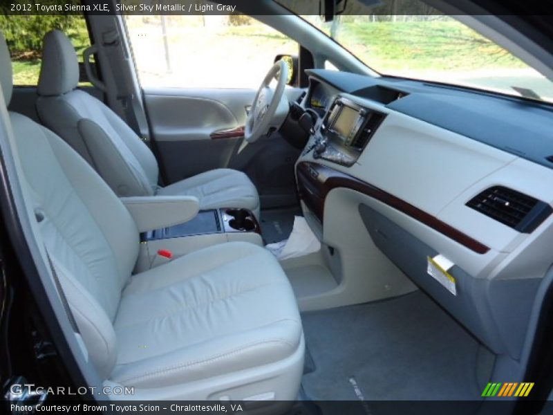 Silver Sky Metallic / Light Gray 2012 Toyota Sienna XLE