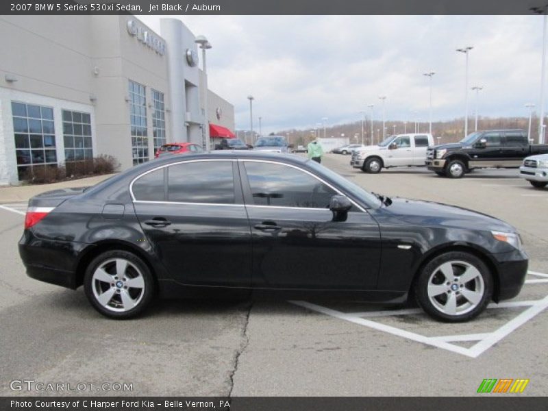 Jet Black / Auburn 2007 BMW 5 Series 530xi Sedan