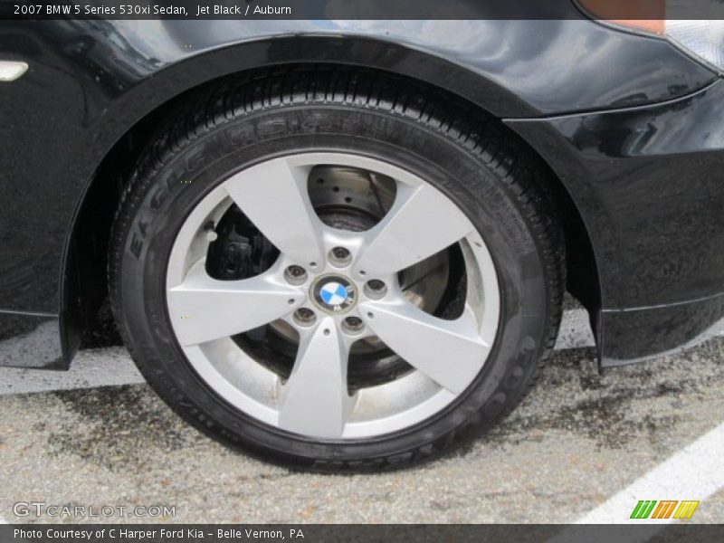 Jet Black / Auburn 2007 BMW 5 Series 530xi Sedan